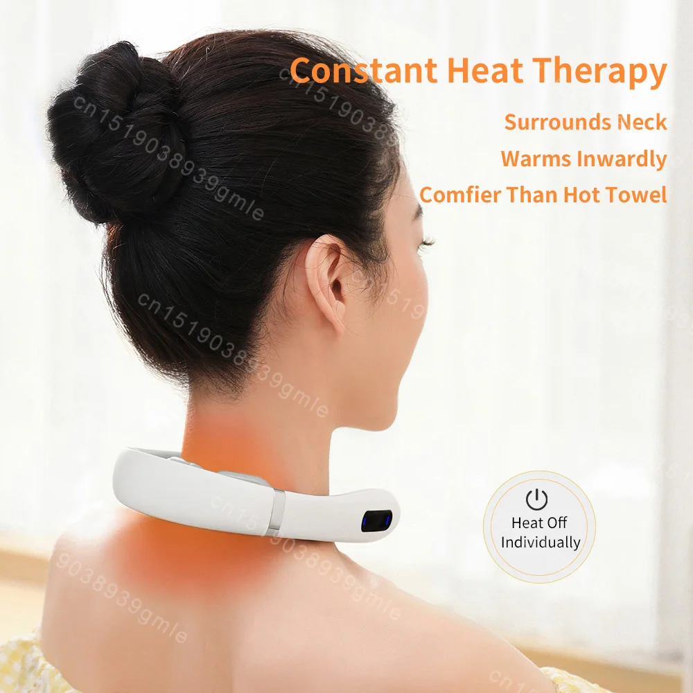Neck Massager Electric Microcurrent Multi-Head Replaceable Wireless Knead Shiatsu Heating Vibration Cervical Shoulder Massager Neck Massager Electric Microcurrent Multi-Head Replaceable Wireless Knead Shiatsu Heating Vibration Cervical Shoulder Massager