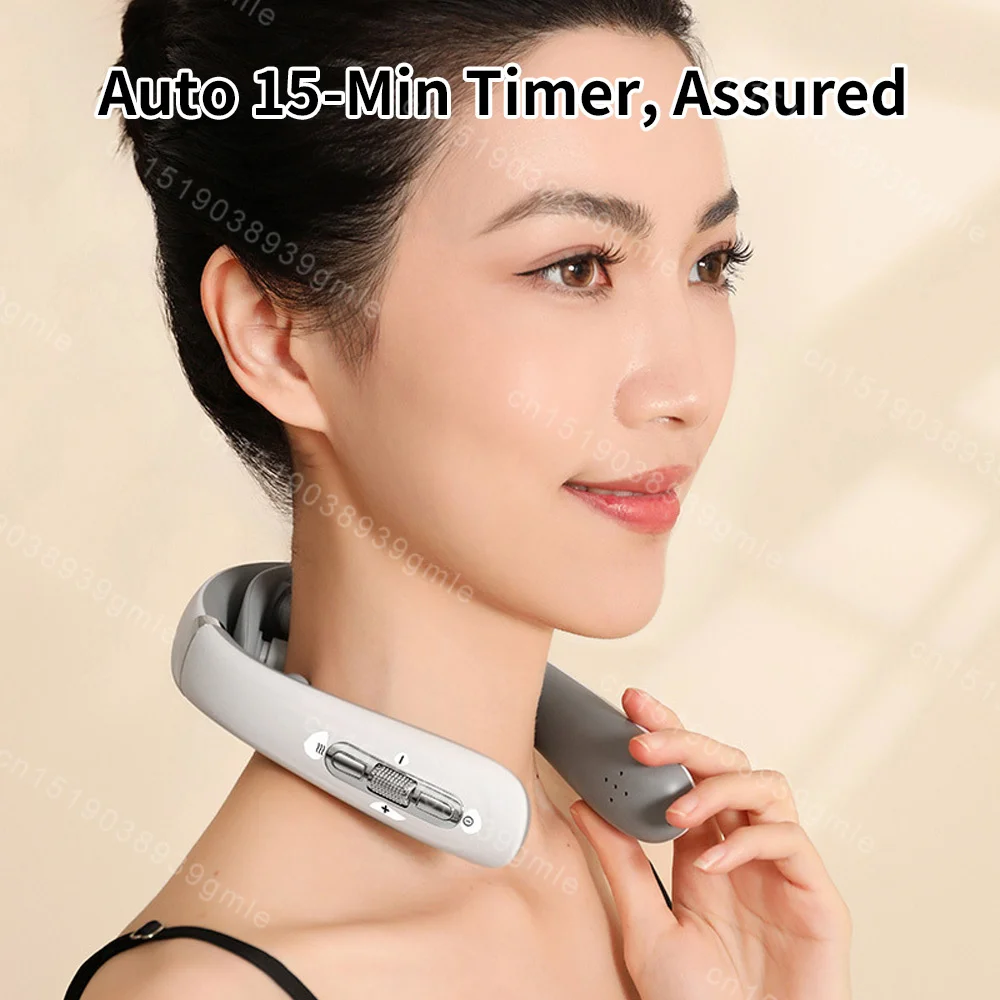 Neck Massager Electric Microcurrent Multi-Head Replaceable Wireless Knead Shiatsu Heating Vibration Cervical Shoulder Massager Neck Massager Electric Microcurrent Multi-Head Replaceable Wireless Knead Shiatsu Heating Vibration Cervical Shoulder Massager