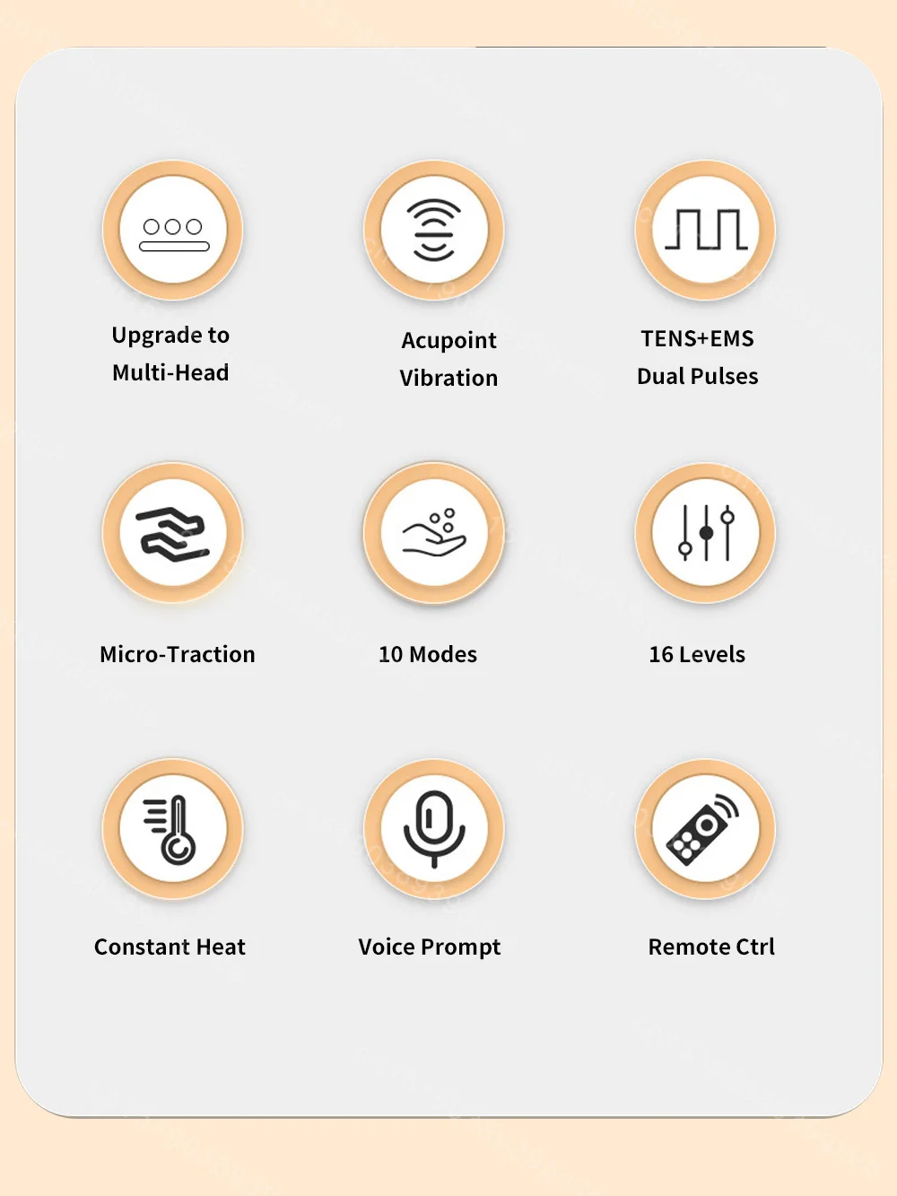 Neck Massager Electric Microcurrent Multi-Head Replaceable Wireless Knead Shiatsu Heating Vibration Cervical Shoulder Massager Neck Massager Electric Microcurrent Multi-Head Replaceable Wireless Knead Shiatsu Heating Vibration Cervical Shoulder Massager
