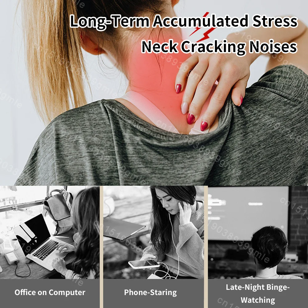 Neck Massager Electric Microcurrent Multi-Head Replaceable Wireless Knead Shiatsu Heating Vibration Cervical Shoulder Massager Neck Massager Electric Microcurrent Multi-Head Replaceable Wireless Knead Shiatsu Heating Vibration Cervical Shoulder Massager