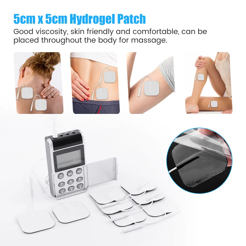 Electric Massage Instrument EMS Tense Machine Pulse Massager Tens Acupuncture Electrical Muscle Stimulator for Neck Back Body