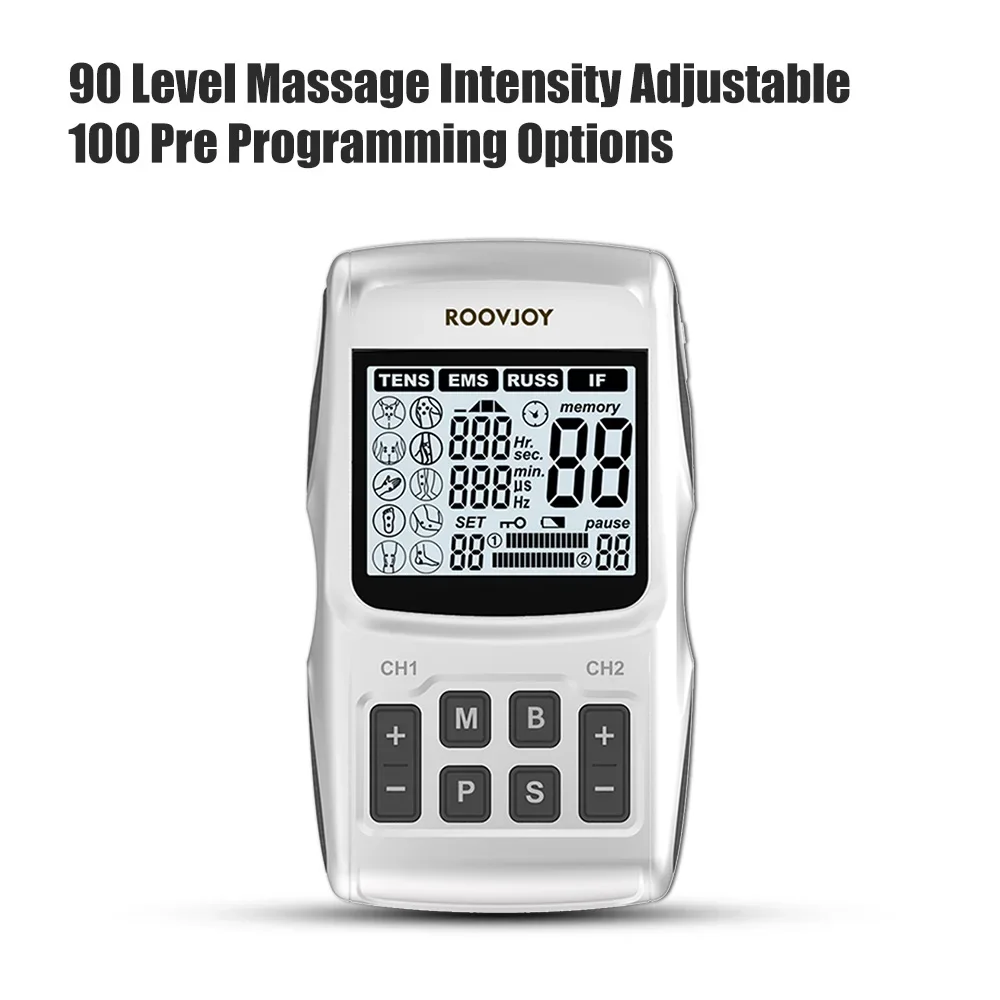 Electric Massage Instrument EMS Tense Machine Pulse Massager Tens Acupuncture Electrical Muscle Stimulator for Neck Back Body - Image 4