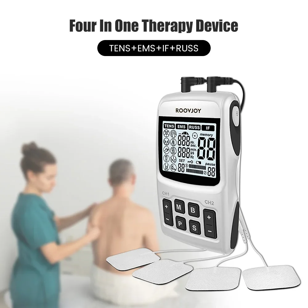 Electric Massage Instrument EMS Tense Machine Pulse Massager Tens Acupuncture Electrical Muscle Stimulator for Neck Back Body - Image 3