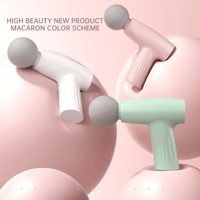 Muscle Mini Pink Massage Gun Deep Tissue Handheld Massage Gun Therapy Gun Fascia Gun Massagegun Massagers Handheld Deep Tissue - Image 2