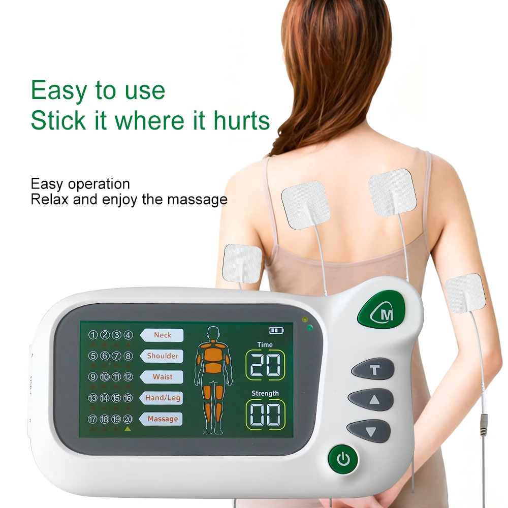 20 Modes Electric Tens Muscle Stimulator EMS Acupuncture Body Facial Massager Digital Therapy 30 Levels Relaxing Health Machine - Image 4
