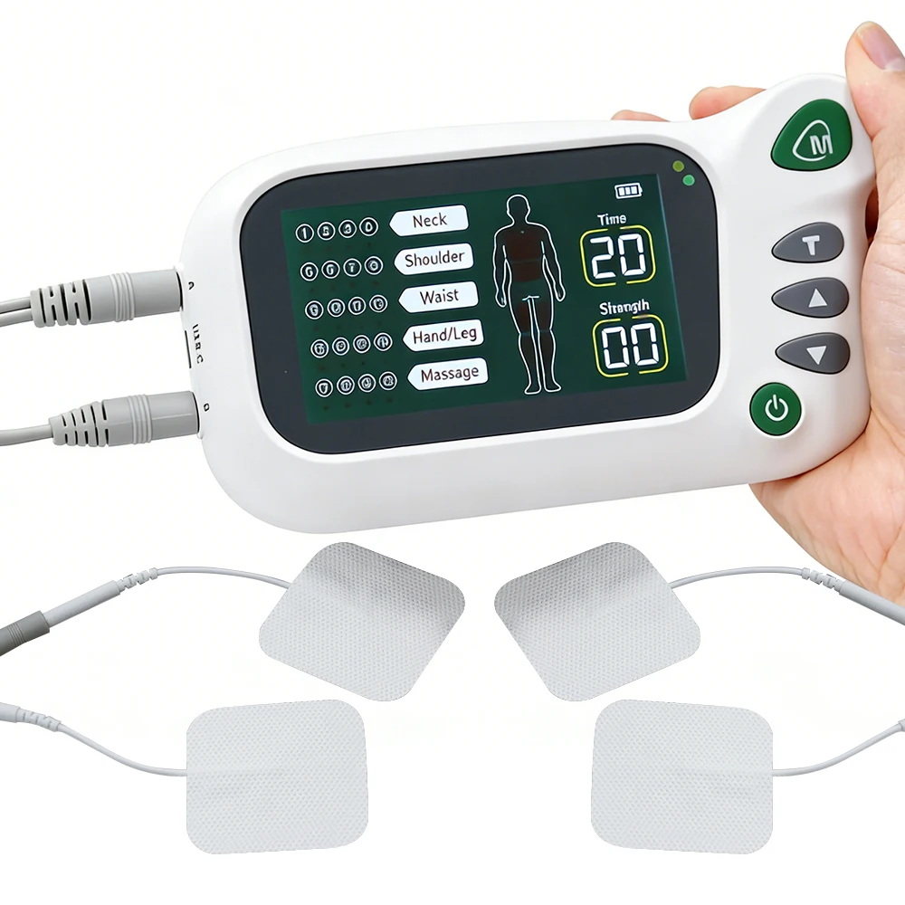 20 Modes Electric Tens Muscle Stimulator EMS Acupuncture Body Facial Massager Digital Therapy 30 Levels Relaxing Health Machine