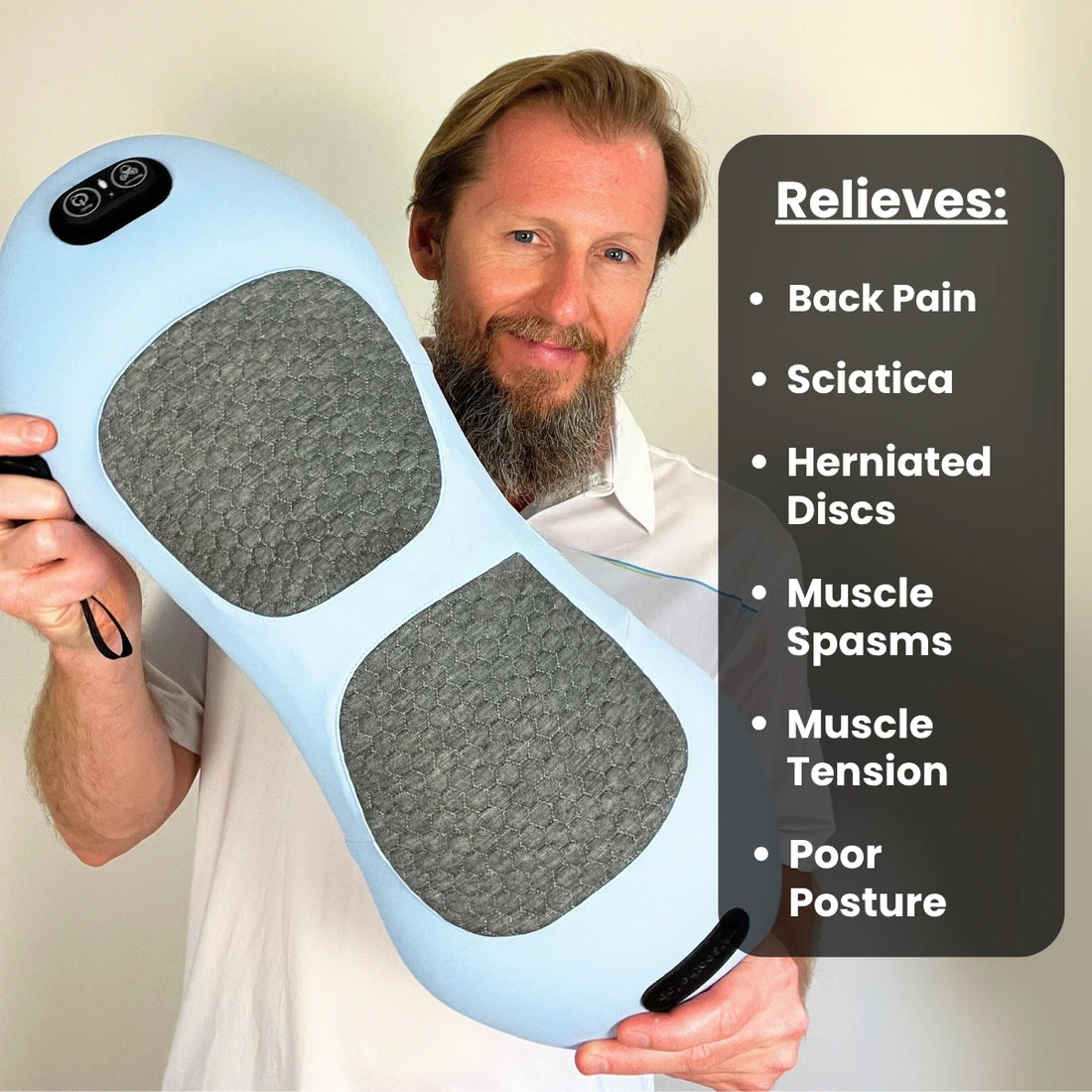 Okayso Multi-functional 3-in-1 Back Massager with Relief Bed Sleeping Shiatsu Deep Tissue Portable Shoulder Lower Back Massager Okayso Multi-functional 3-in-1 Back Massager with Relief Bed Sleeping Shiatsu Deep Tissue Portable Shoulder Lower Back Massager